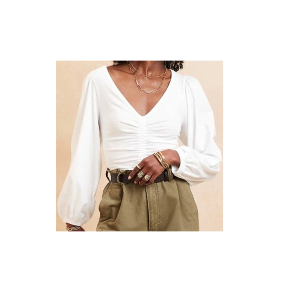 Banana Republic Women's Cropped Ruched Top